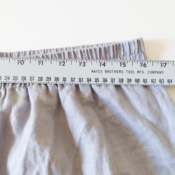 Grande Madame Pure Linen Pants Size 2XL Gray Balloon Legs High rise Pockets - Picture 6 of 9